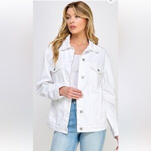 599. White Denim Jacket